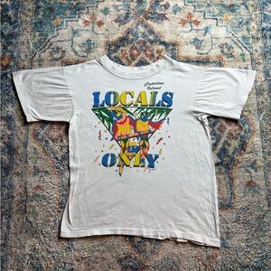 Vintage Locals Only Parrots T-shirt Large